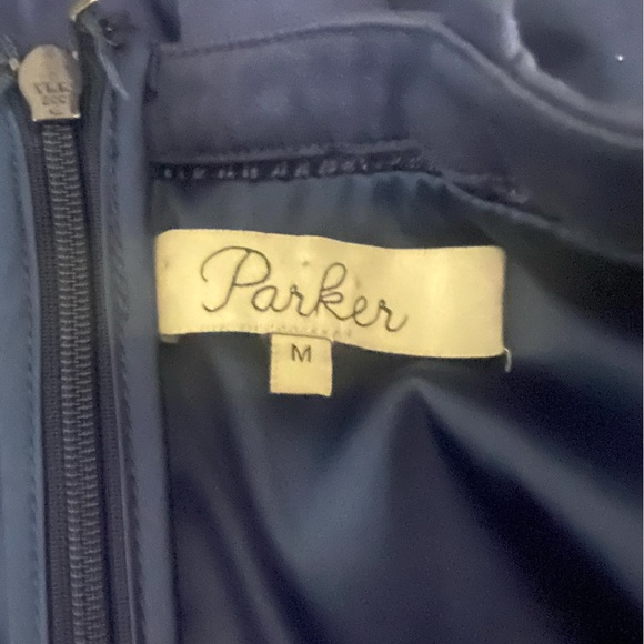 Parker Athena Lace-Up Blue Dress - Picture 7 of 9